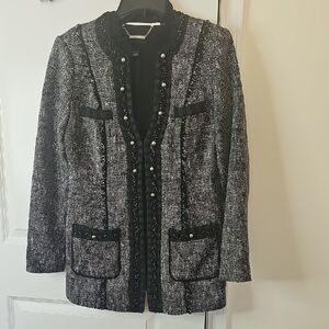 White House Black Market Women's Elegant Black Blazer Size10